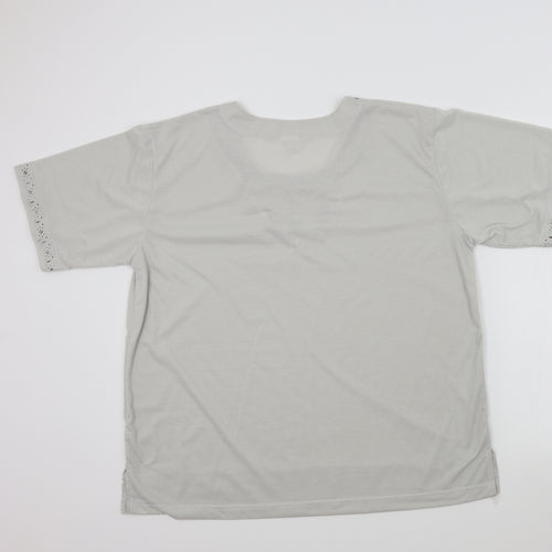 Preworn Womens Grey   Basic T-Shirt Size 2XL