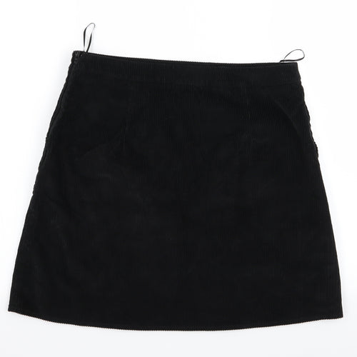 Peacocks Womens Black   Mini Skirt Size 10