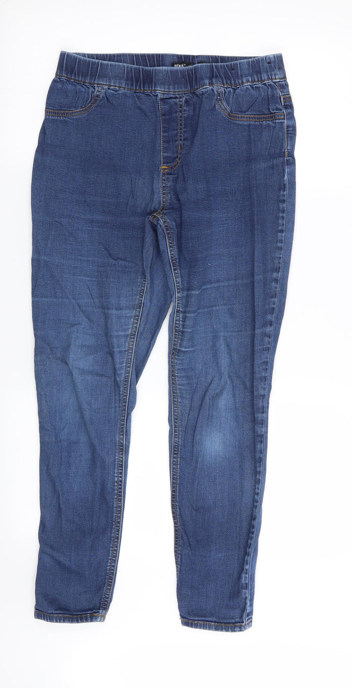 denim and co Womens Blue Jegging Leggings Size 10 L27 in - Stretch waistband