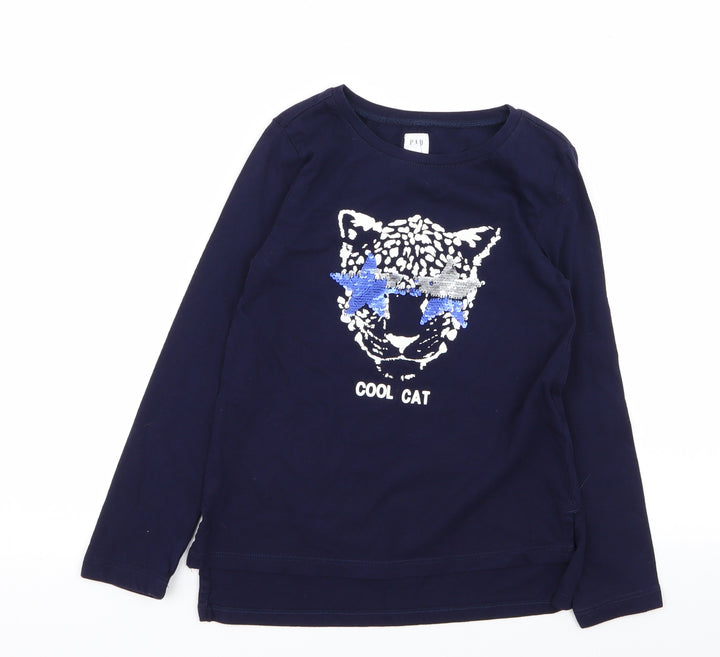 Gap Girls Blue Basic T-Shirt Size S