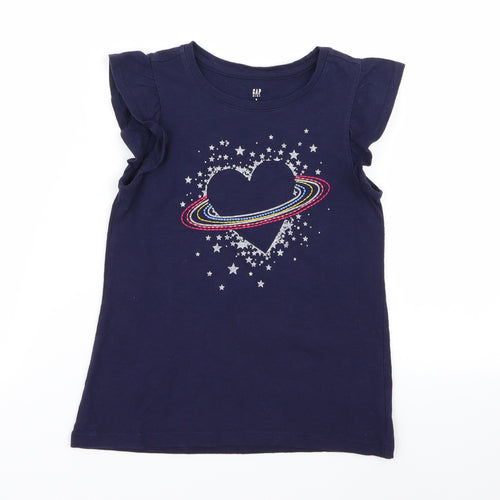 Gap Girls Blue   Basic T-Shirt Size S