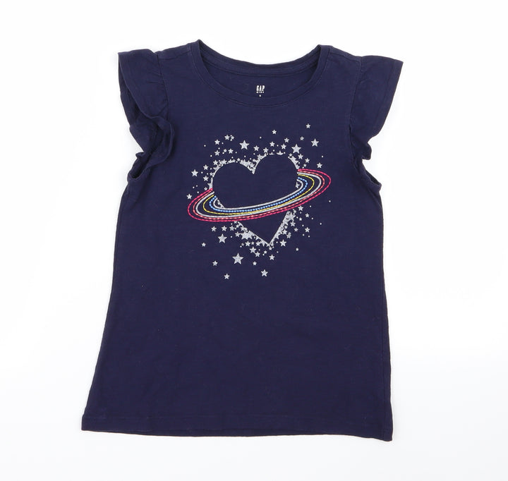 Gap Girls Blue   Basic T-Shirt Size S