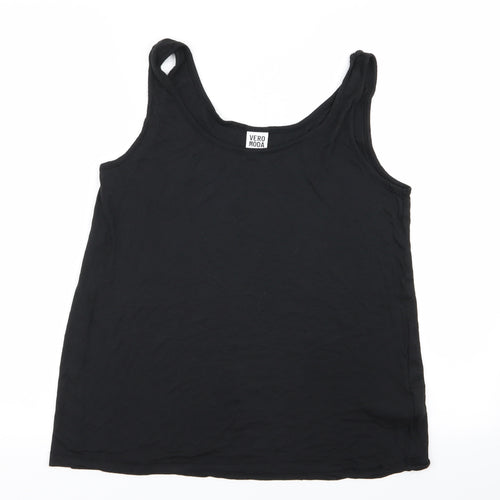 VERO MODA Womens Black   Basic Tank Size M