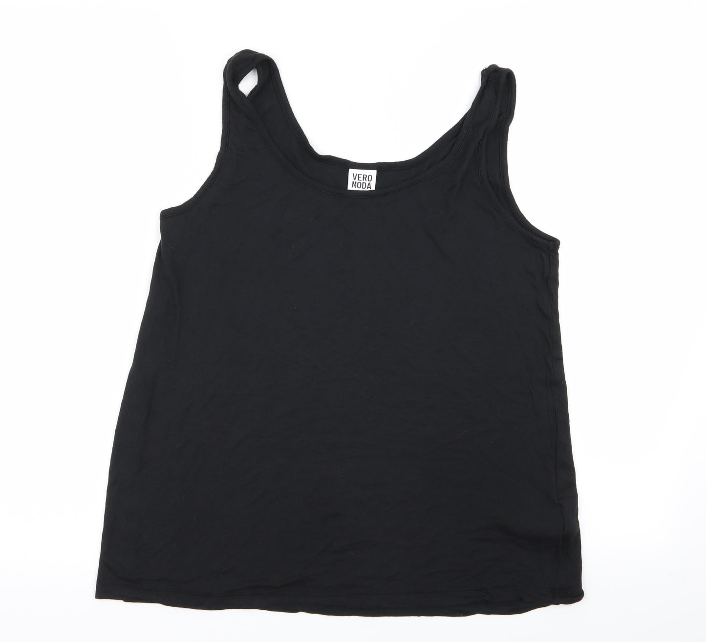 VERO MODA Womens Black   Basic Tank Size M