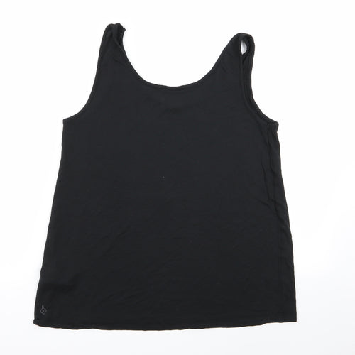 VERO MODA Womens Black   Basic Tank Size M