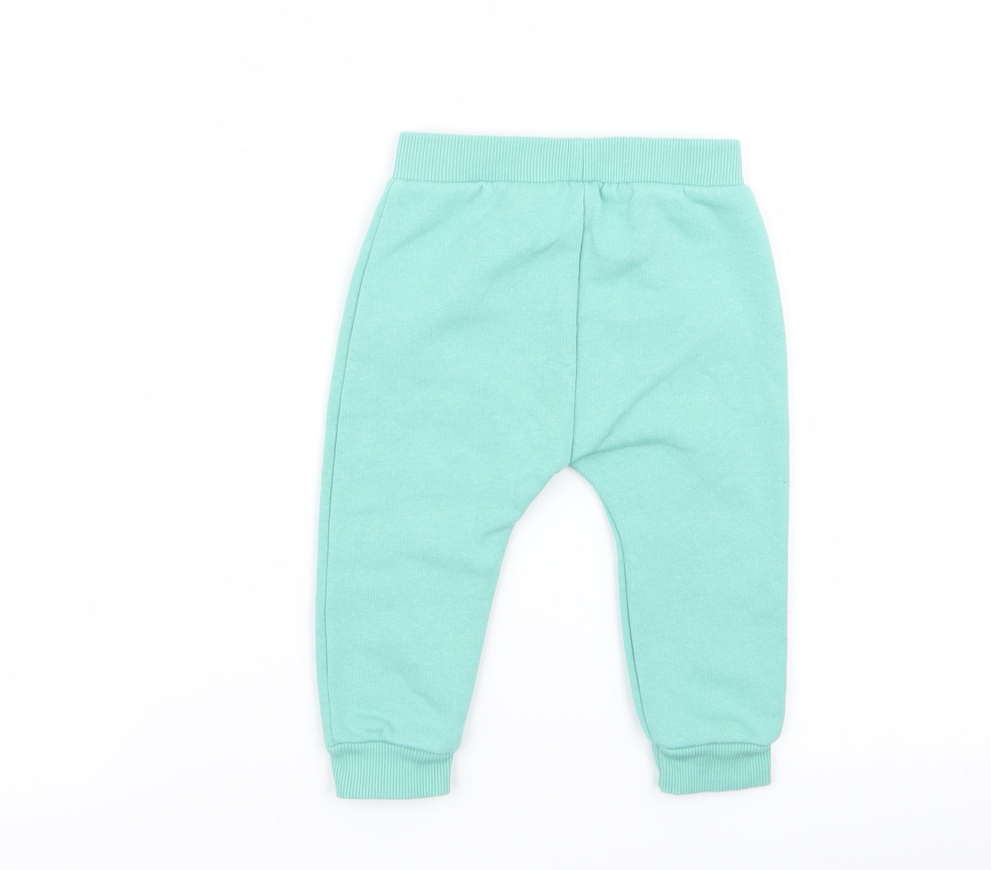 Asda George Girls Green   Jogger Trousers Size 6-9 Months