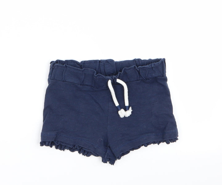 F&F Girls Blue Capri Trousers Size 18-24 Months - shorts