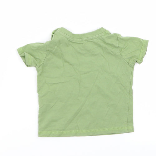 Preworn Boys Green   Basic T-Shirt Size 0-3 Months
