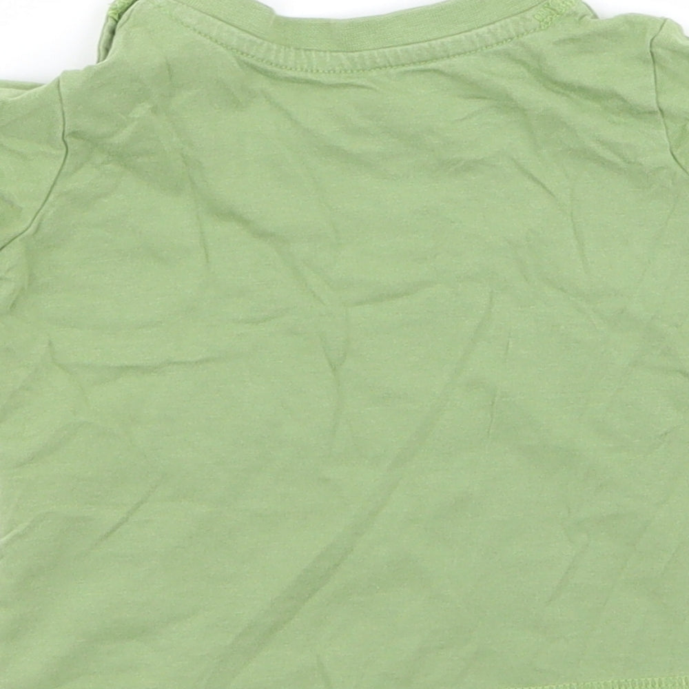 Preworn Boys Green   Basic T-Shirt Size 0-3 Months
