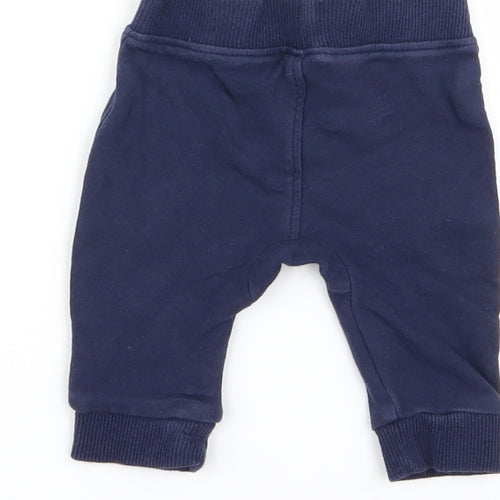 Asda George Boys Blue   Jogger Trousers Size 0-3 Months