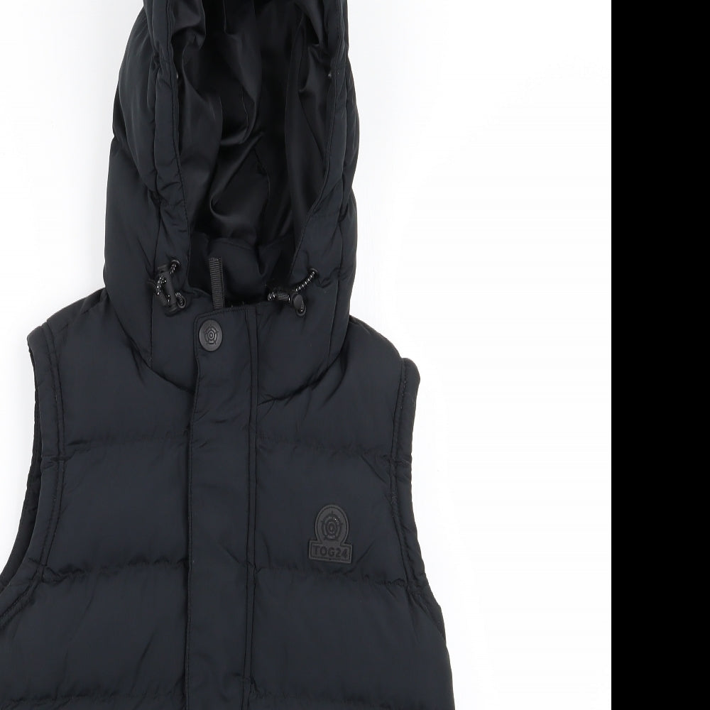 tog24 Womens Black   Gilet Coat Size 8