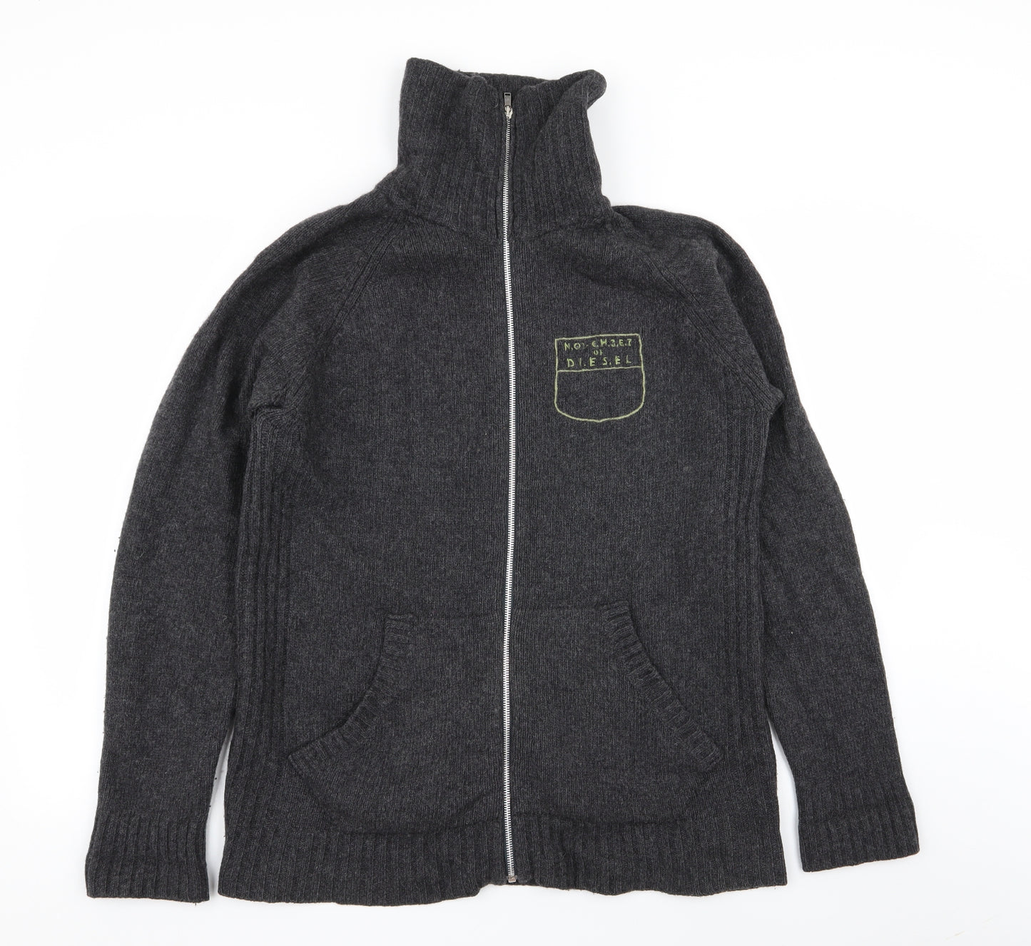Diesel Mens Grey   Full Zip Jumper Size L