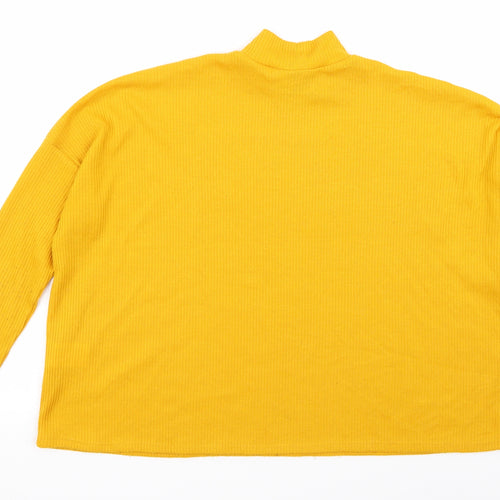 Divided by H&M Womens Yellow   Basic T-Shirt Size S