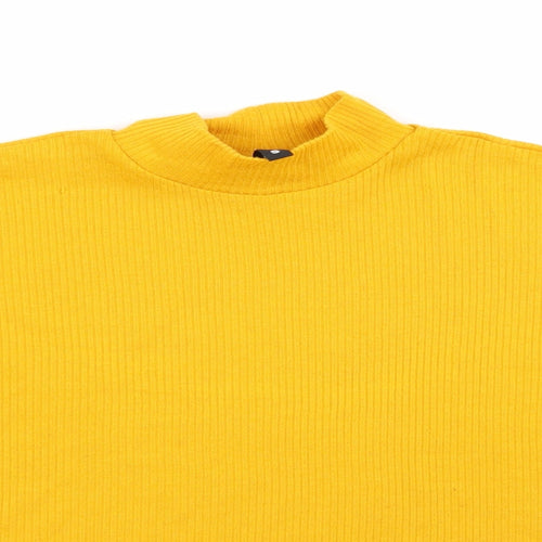 Divided by H&M Womens Yellow   Basic T-Shirt Size S