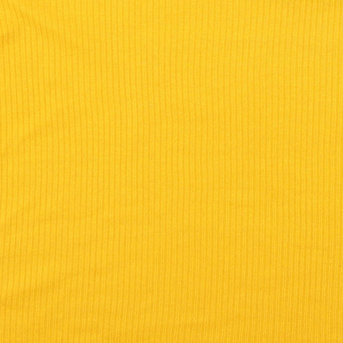 Divided by H&M Womens Yellow   Basic T-Shirt Size S
