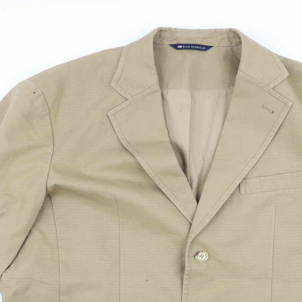 M&S Mens Beige   Jacket Blazer Size L