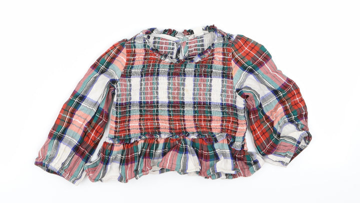 crew cuts Girls Multicoloured Check  Basic Blouse Size 2 Years