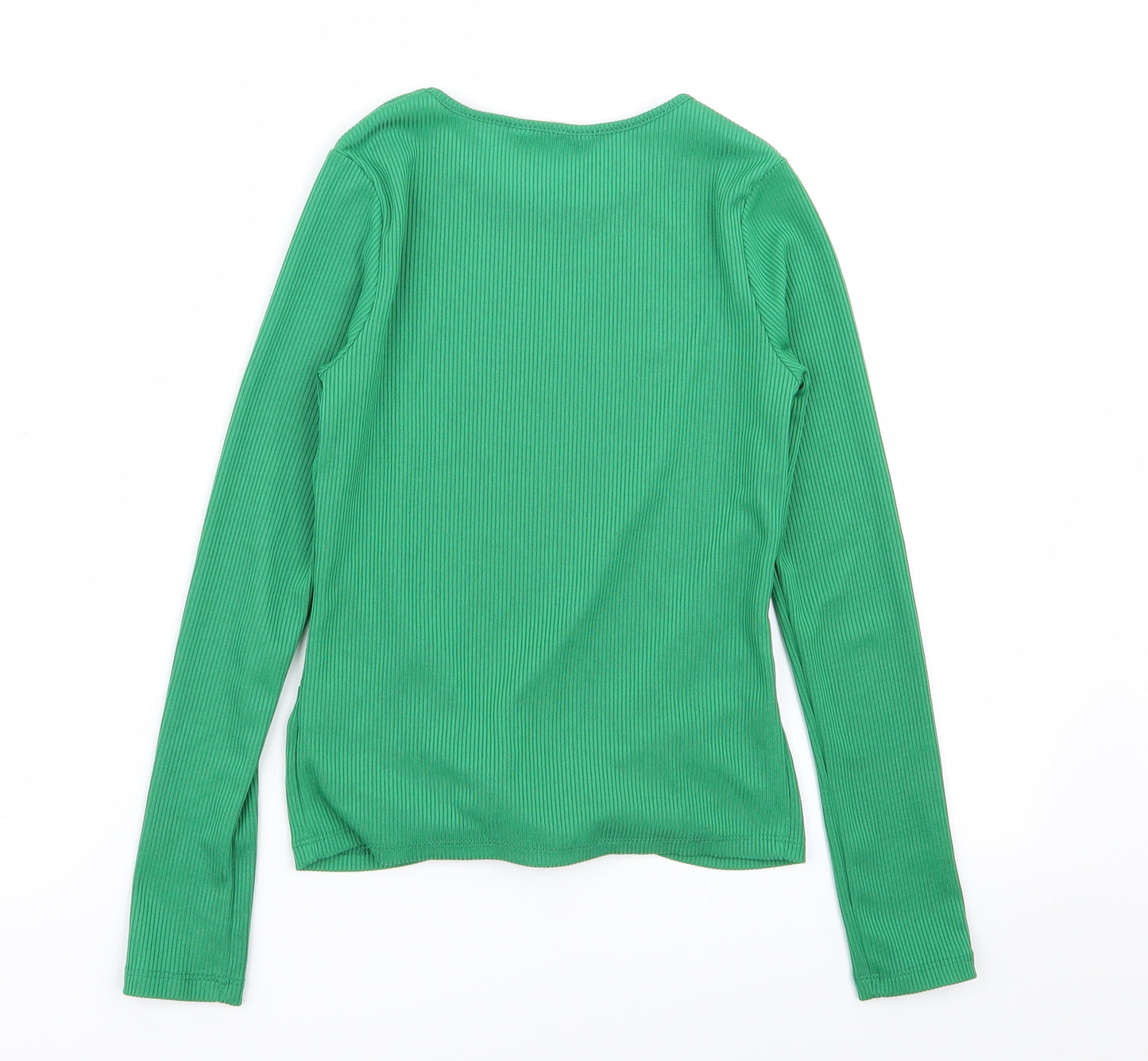 Candy Couture Girls Green   Basic T-Shirt Size 12 Years