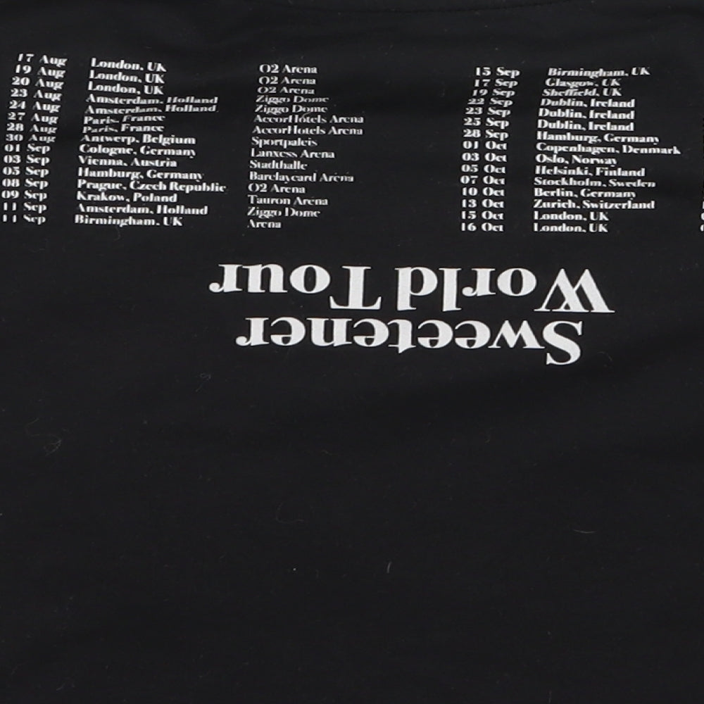 Ariana Grande Girls Black   Basic T-Shirt Size 10-11 Years