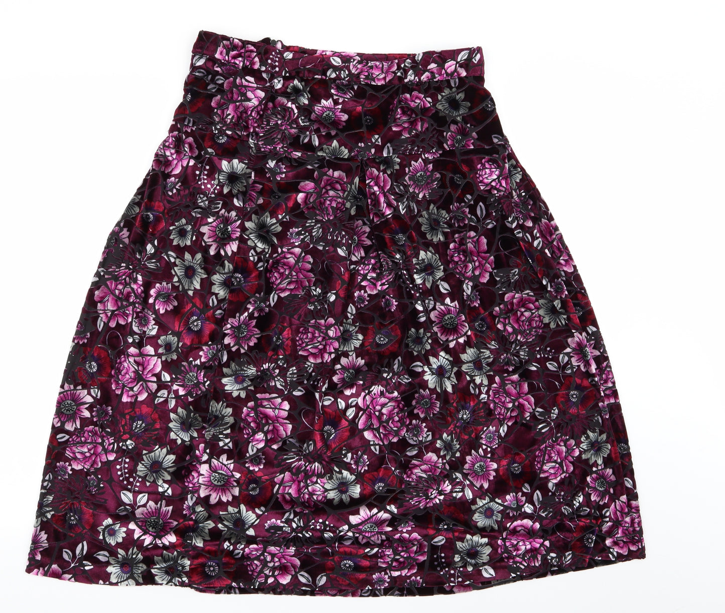Damart Womens Multicoloured Floral  Flare Skirt Size 14