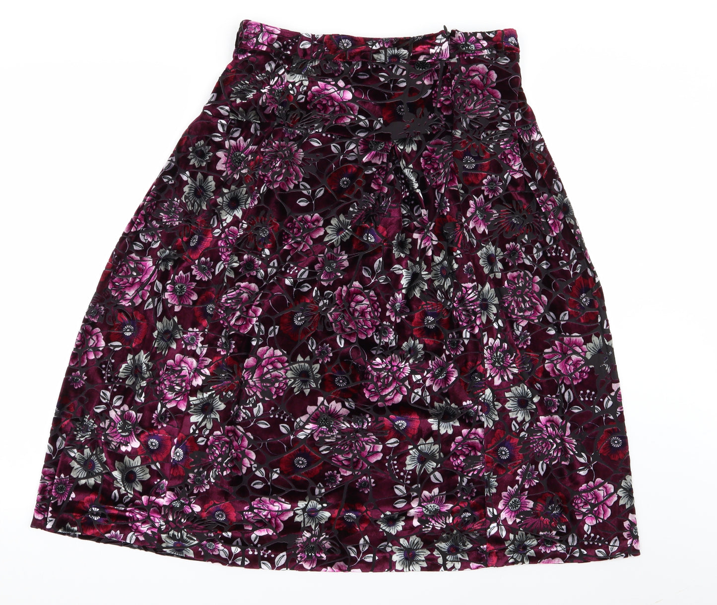 Damart Womens Multicoloured Floral  Flare Skirt Size 14