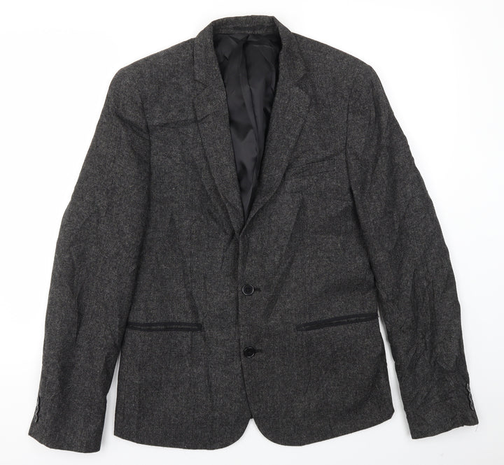 Burton menswear Mens Grey Jacket Blazer Size S