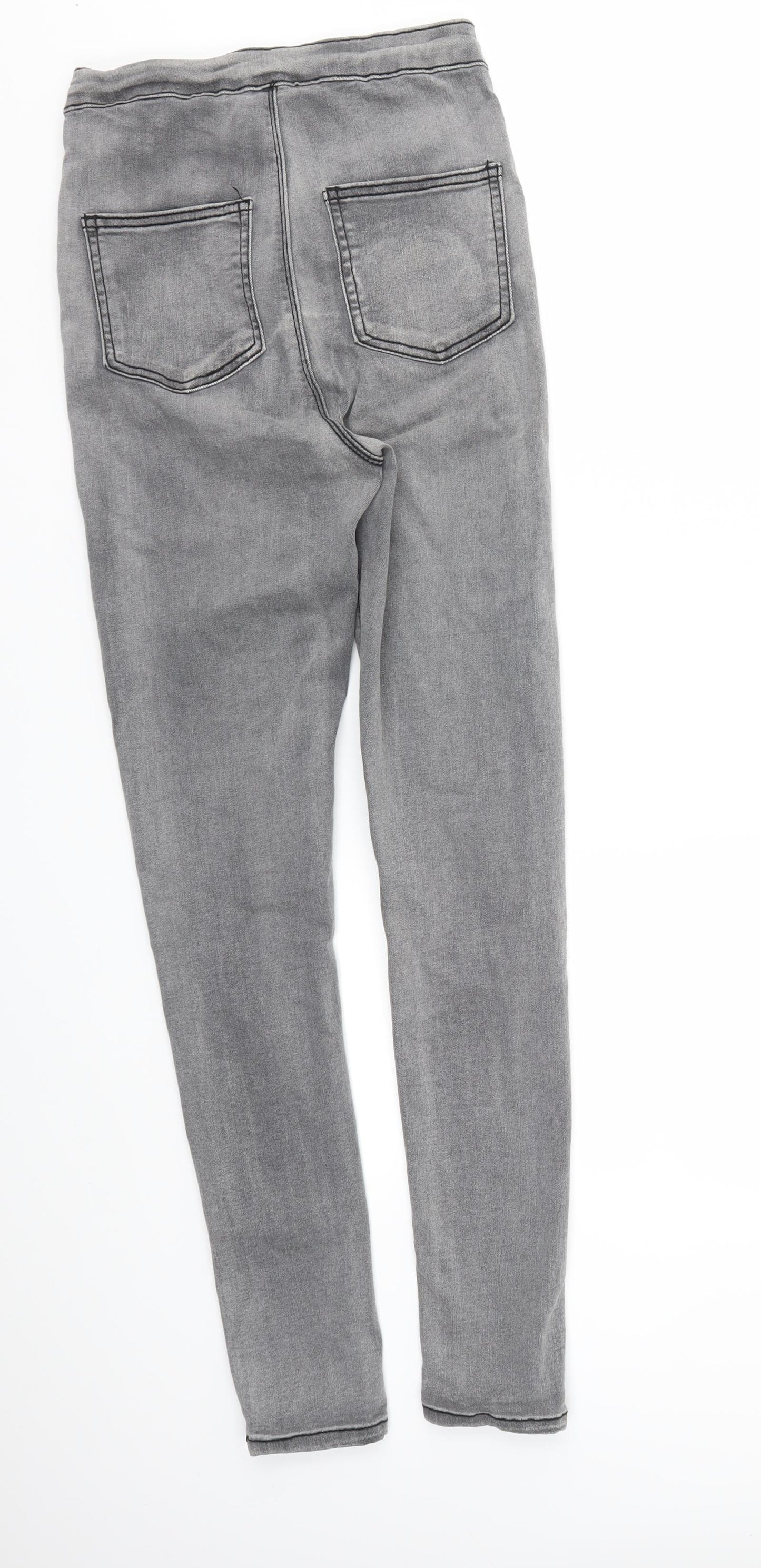 PRETTY LITTLE THING  Womens Grey   Skinny Jeans Size 8 L29 in