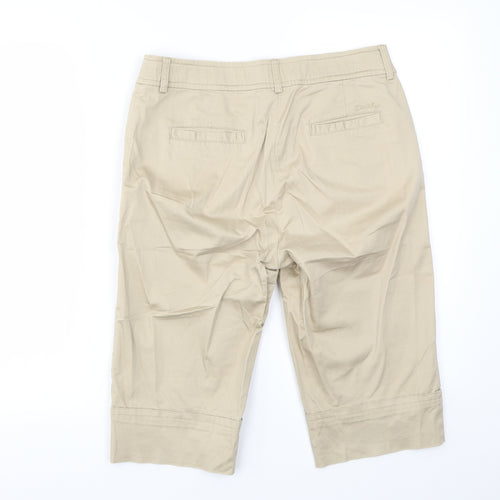 DAILY Womens Beige   Capri Trousers Size 32 in