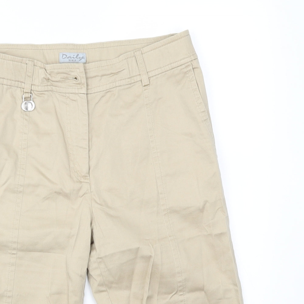 DAILY Womens Beige   Capri Trousers Size 32 in