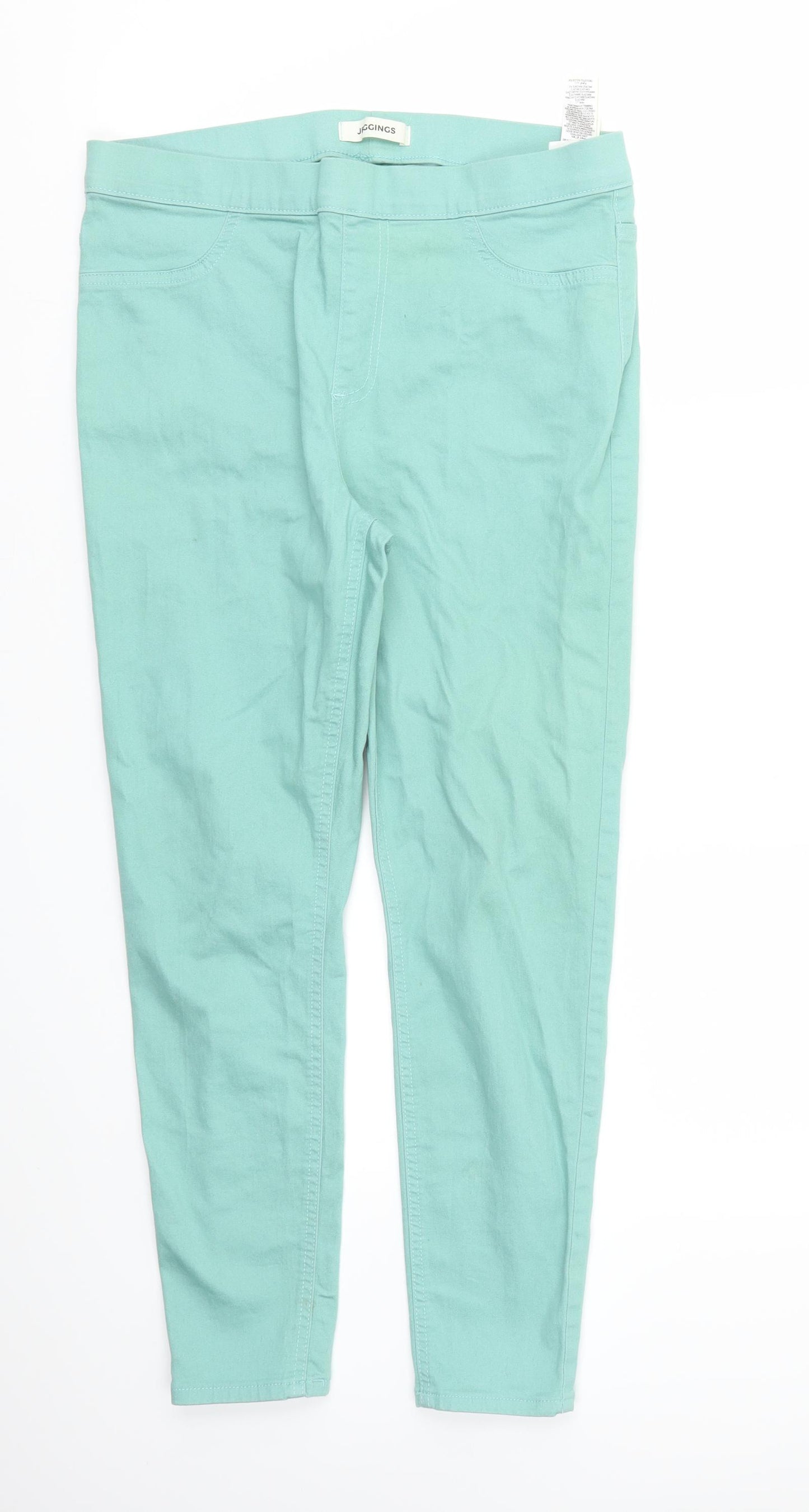 M&S Womens Blue   Trousers  Size 14 L26 in