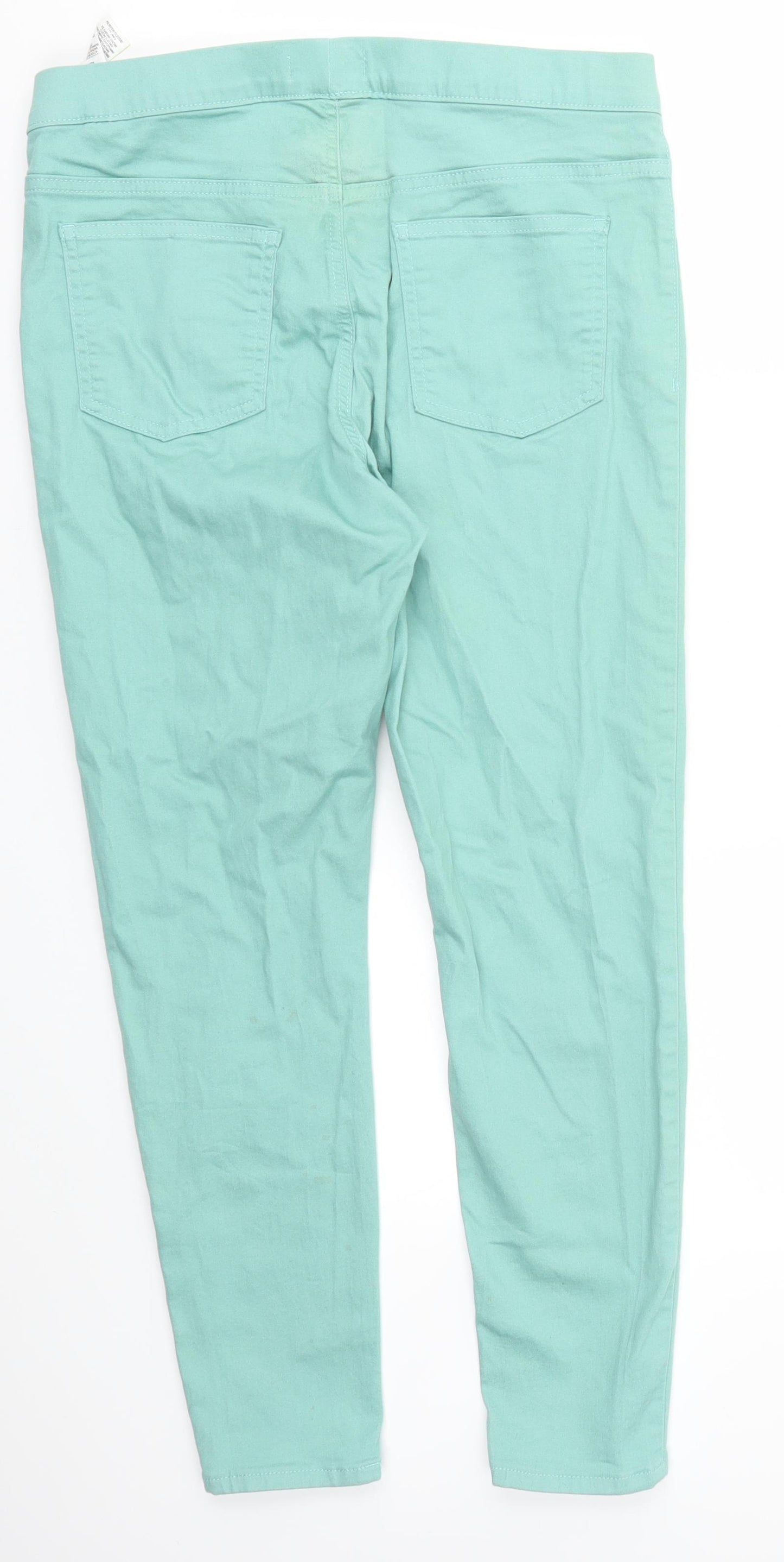 M&S Womens Blue   Trousers  Size 14 L26 in
