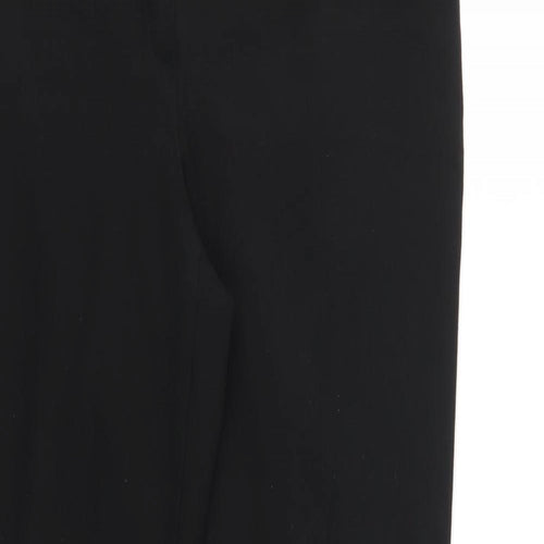 M&S Womens Black   Trousers  Size 12 L28 in