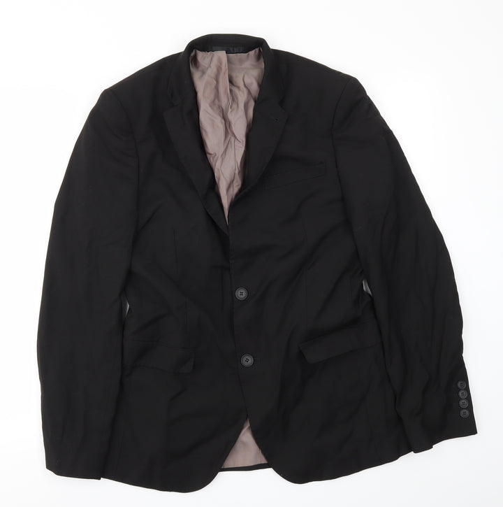 Cedar Wood State Mens Black   Jacket Blazer Size 38