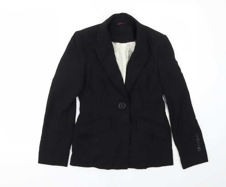 Principles Womens Black Jacket Blazer Size 6
