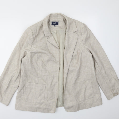 ISLE Womens Beige   Jacket Blazer Size 20