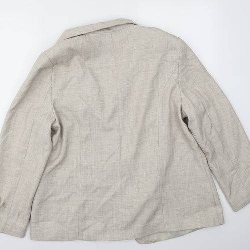 ISLE Womens Beige   Jacket Blazer Size 20