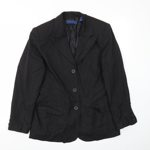 Karen Scott Womens Black   Jacket Blazer Size 12