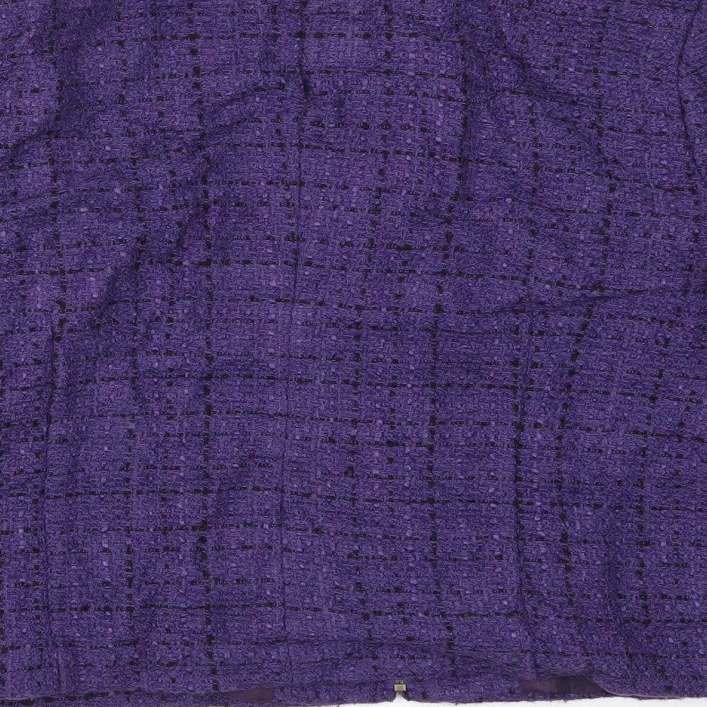 KALEIDOSOPE Womens Purple   Jacket Coat Size S
