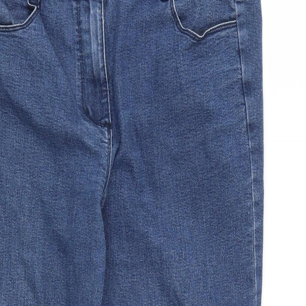 Preworn Womens Blue   Straight Jeans Size 14 L27 in