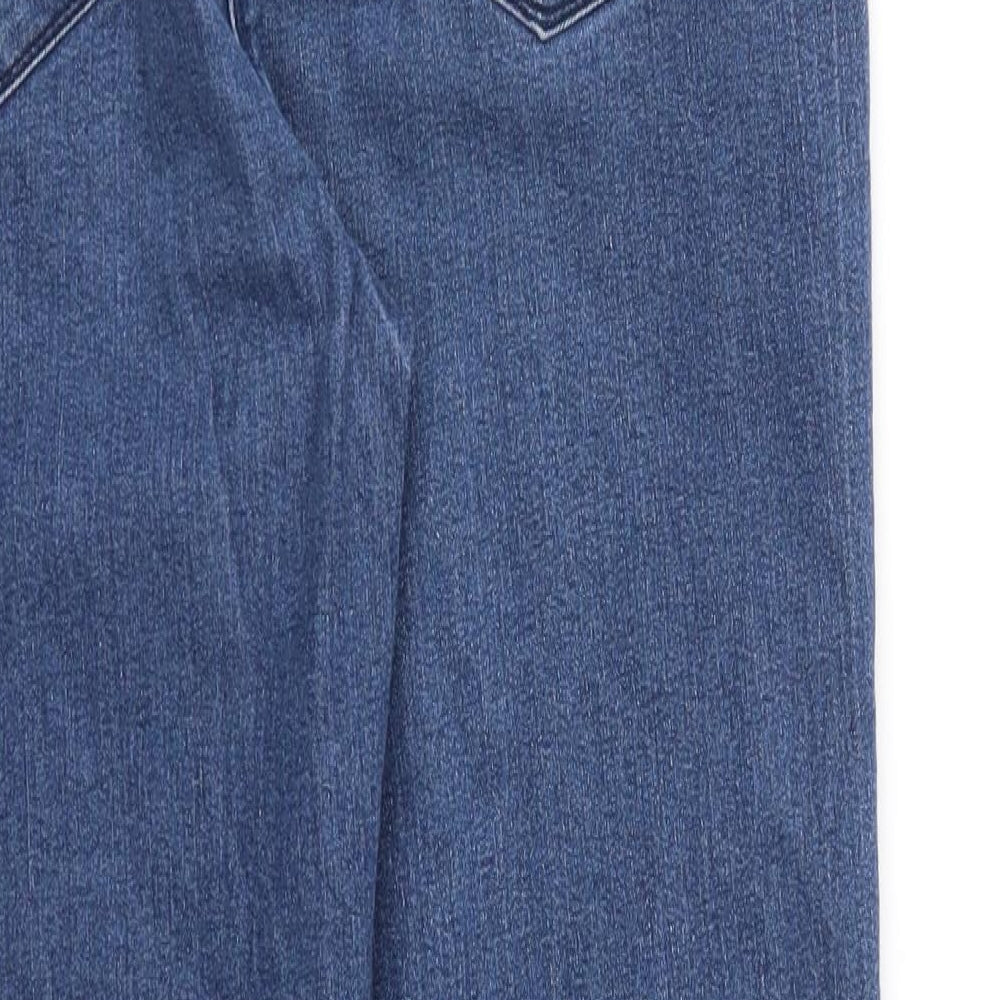 Preworn Womens Blue   Straight Jeans Size 14 L27 in