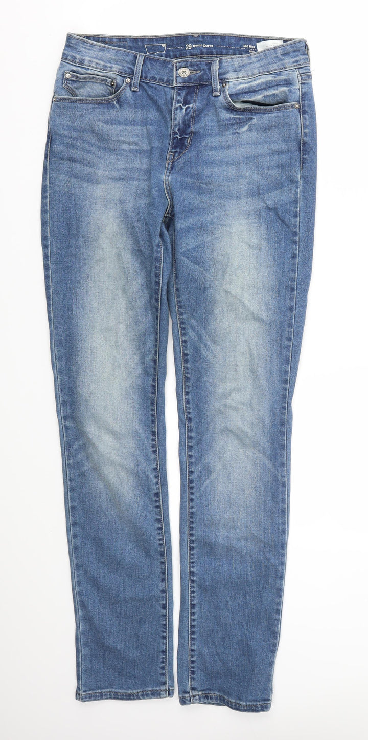 DENIM Womens Blue Skinny Jeans Size 30 L29 in