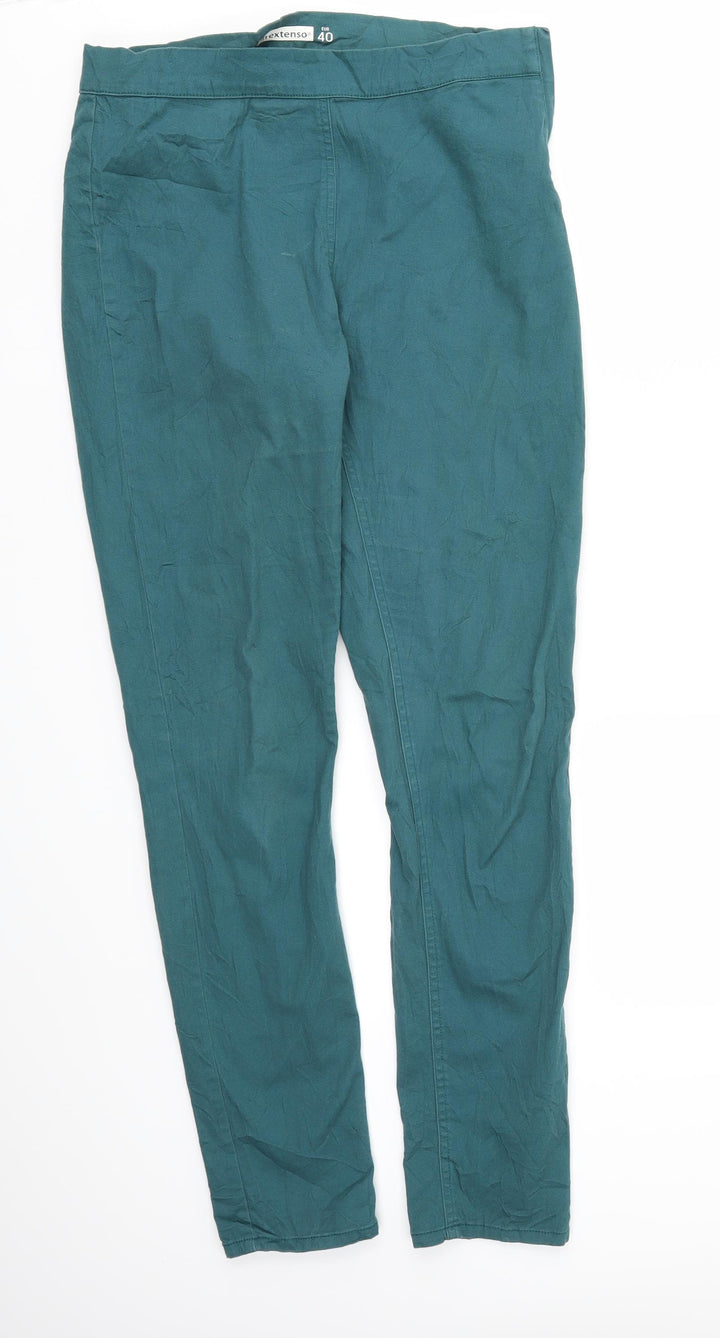 Inextenso Womens Green Straight Jeans Size 40 L28 in