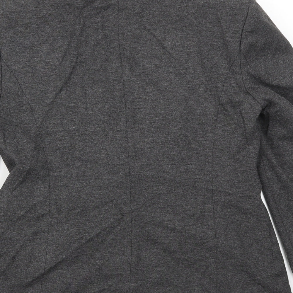 M&S Womens Grey   Jacket Blazer Size 10