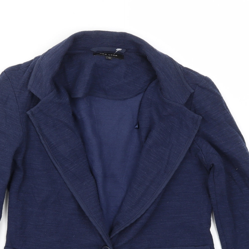 New Look Womens Blue   Jacket Blazer Size 10