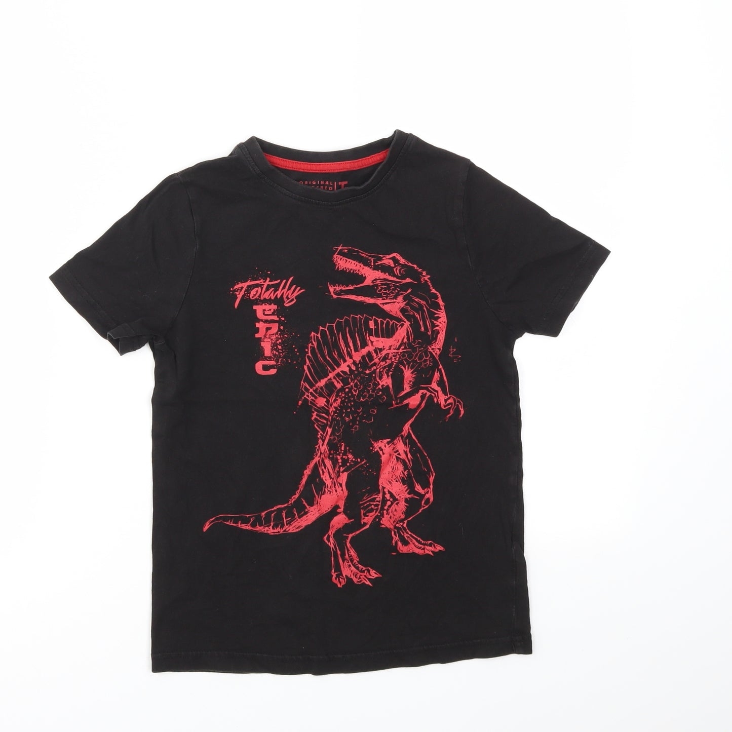 TU Boys Black   Basic T-Shirt Size 8 Years