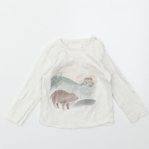 TU Baby Multicoloured Animal Print  Basic T-Shirt Size 6-9 Months