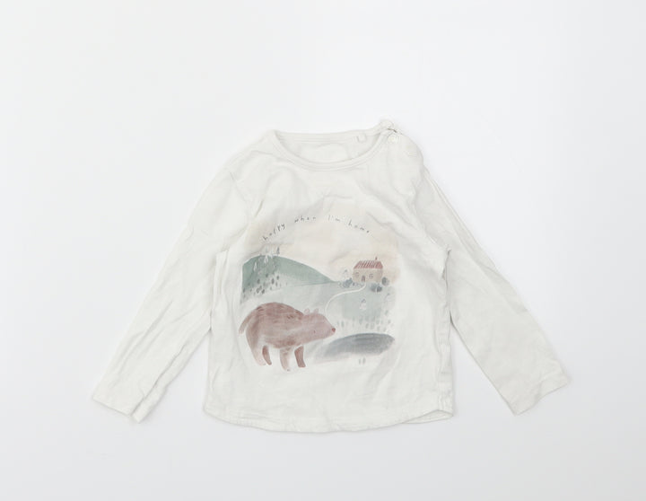 TU Baby Multicoloured Animal Print  Basic T-Shirt Size 6-9 Months