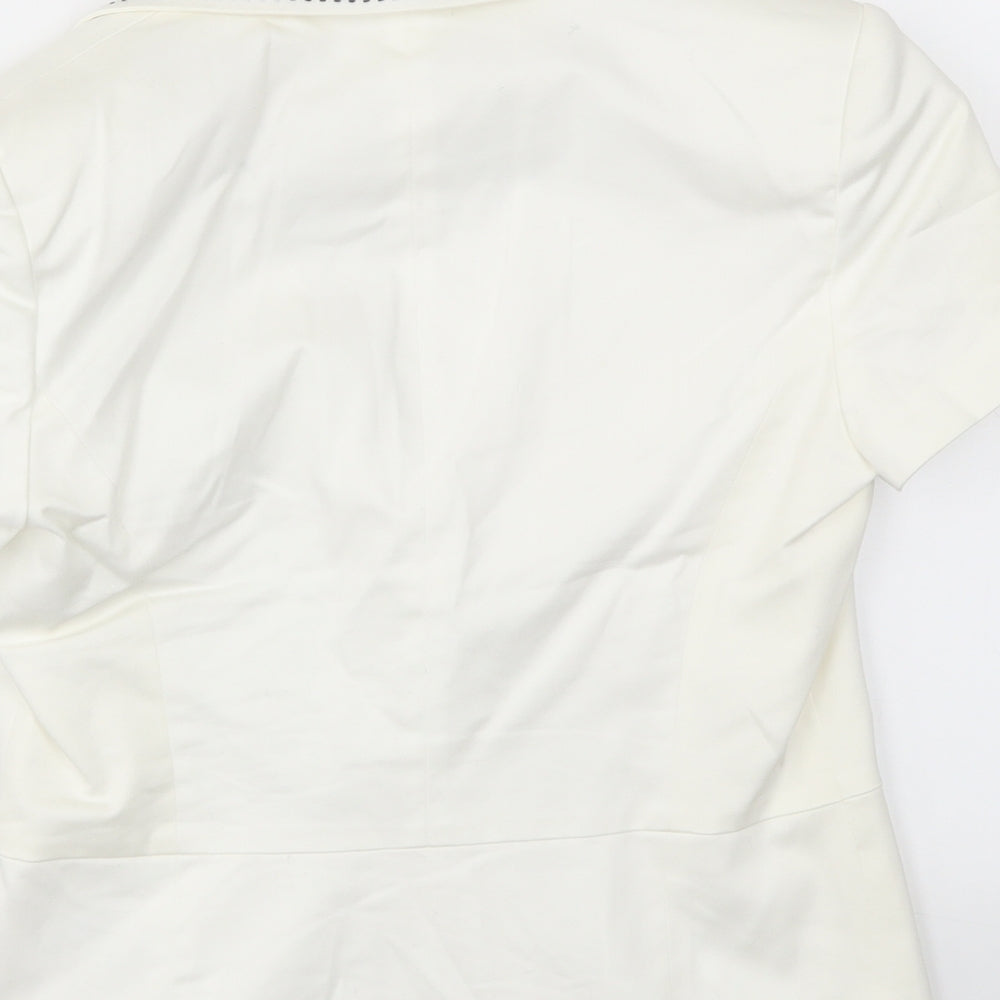 Papaya Womens White   Jacket Blazer Size 8