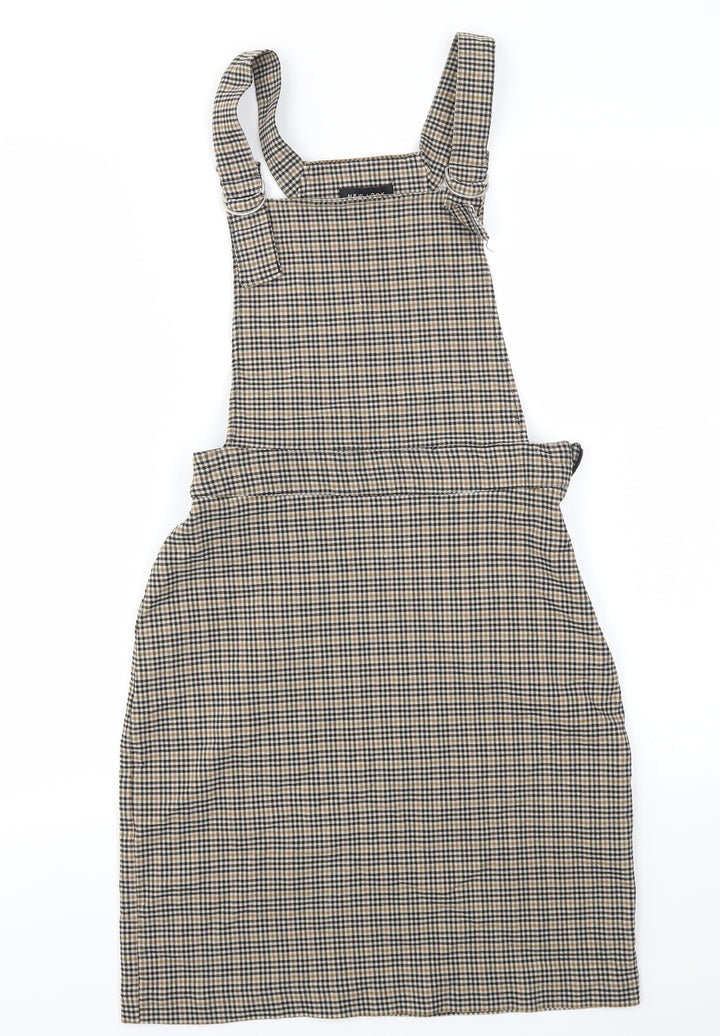 New Look Womens Multicoloured Check Fit & Flare Size 8