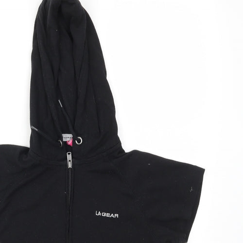 LA Gear Womens Black   Full Zip Jumper Size 8